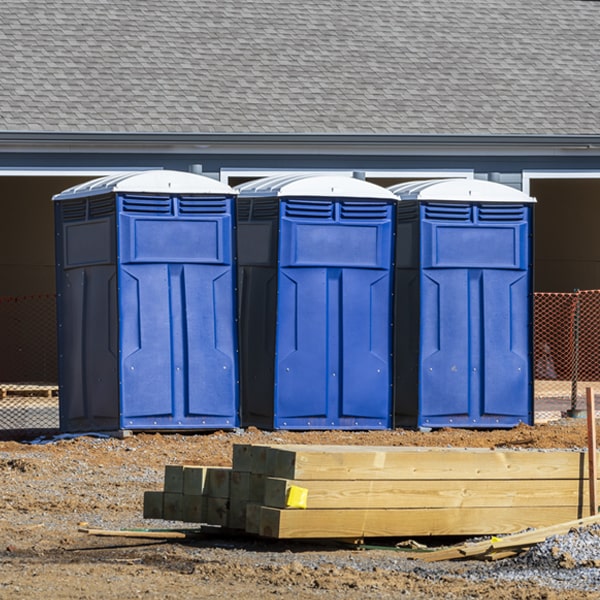 what is the expected delivery and pickup timeframe for the porta potties in Halesite